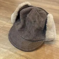キッズ コーデュロイ フライトキャップ 52cm