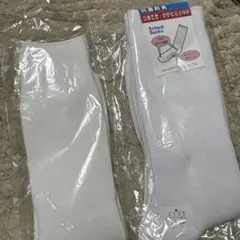 【未使用】スクールソックス 24-26cm ホワイト 3足