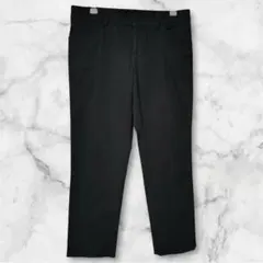 【美脚効果】ミッシェルクラン テーパードパンツ M 黒 ストレッチ オフィス通勤