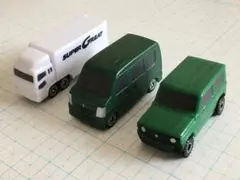 スズキ　ジムニー　ワゴンR他　ミニカー 3台セット　ガチャガチャ