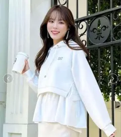 【美品】marie clairexCELFORD♡ドッキングフードパーカー