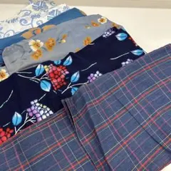 浴衣 夏浴衣 綿 木綿 まとめ売り 着物 リメイク み-222のサムネイル