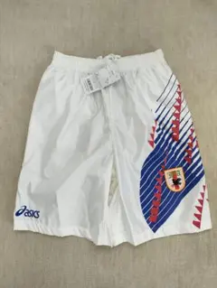 未使用 タグ付 】アシックス JFA公認 ピステハーフパンツ 日本代表 