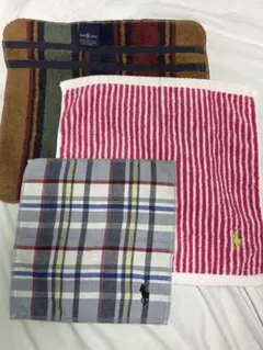 ラルフローレン　タオルハンカチ　３枚