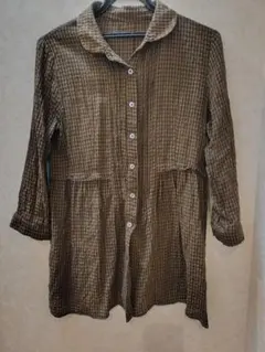 【SAZAN】新品 綿 コットン100 ギンガムチェック チェック シャツ 秋