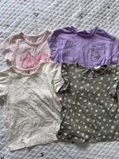 女の子　半袖　Tシャツ　4枚セット　90 保育園着　西松屋　H&M