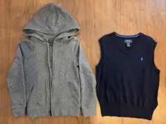 ポロ・ラルフローレン 2点セット 120 パーカー ＆ ニットベスト
