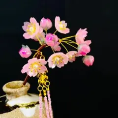かんざし 169 桜の簪 さくら 春 ハンドメイド ピンク　hairpin