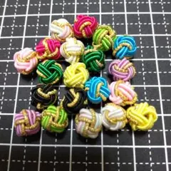 水引2色玉結び金カラフル