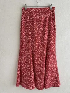 【超美品】GU フレアロングスカート 花柄 Lサイズ