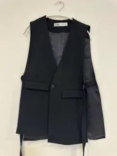 ZARA ブラック ベスト ジレ