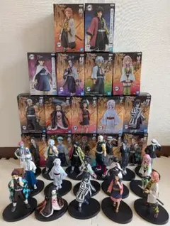 鬼滅の刃　絆の装　フィギュア　１６体セット　開封済　バンプレスト　プライズ品