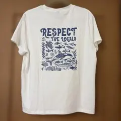 SHEIN 半袖Tシャツ ホワイト 海洋生物プリント Lのサムネイル