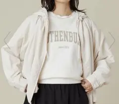 【ユナイテッドアローズグリーンレーベルリラクシング】フーディー ブルゾン 撥水