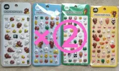 ラインフレンズキャラクターLINEぷっくりぷくぷくシール4種各2点 計8点セット