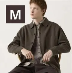 【新品タグ付き】UNIQLO　ミラノリブシャツカーディガン M ダークブラウン