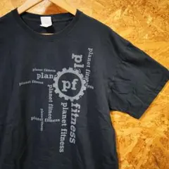 アメリカ古着 プラネットフィットネス 企業ロゴ Tシャツ トレーニングジム