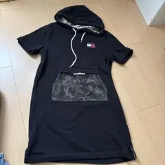 TOMMY JEANS フード付きミニワンピース XS