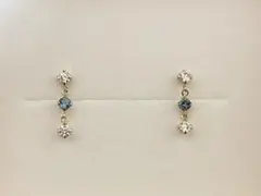 【新品】ジュエリーツツミ　TSUTSUMI 10金 K10ブルートパーズ　ピアス