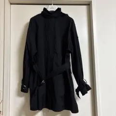 MONCLER ブラック トレンチコート スプリングコートのサムネイル