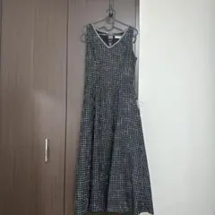 【値下げ】RANDA チェック柄 ノースリーブ ロングワンピース