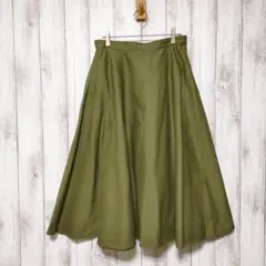 UNIQLO ユニクロ (L)　コットン サーキュラースカート　ポケットあり