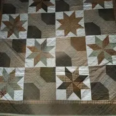 パッチワークキルトカバー　190×190cm　ホットカーペットカバー