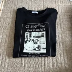 しまむらフォトプリント Tシャツ ブラックのサムネイル