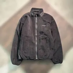 7AS10 ジップアップジャケット ブルゾン グレー XL スタンドカラー 