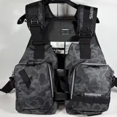 美品！SHIMANO ライフジャケット カモフラージュ柄 - メルカリ