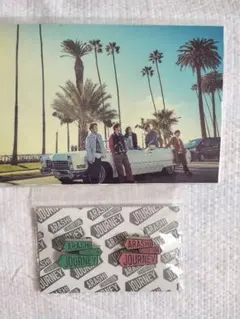 【未使用 未開封】嵐を旅する展覧会 ポストカード ピンバッジ ARASHI