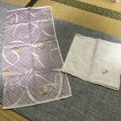 CELINE ロゴ入り紫色ハンカチセット
