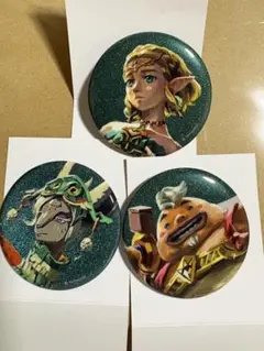 ゼルダの伝説　ティアキン　缶バッジ　アニメイト
