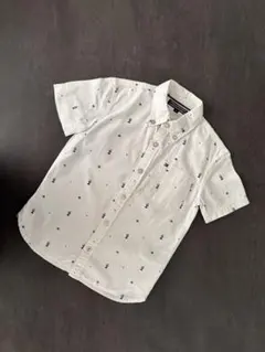 Tommy Hilfiger ホワイト 半袖シャツ 模様入り　110cm