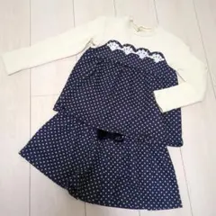 トロワラパン　セットアップ　トップス＆キュロット