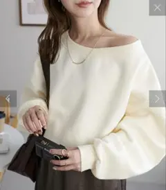 ディスコート　ワンショルダー　裏起毛スウェット　ZARA ameri イエナ