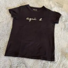agni's b. 黒 半袖Tシャツ