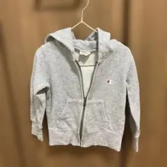 Champion グレー ジップアップパーカー 100