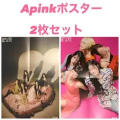 Apink RE : LOVE 韓国盤 アルバム ポスター 2枚セット トレカ