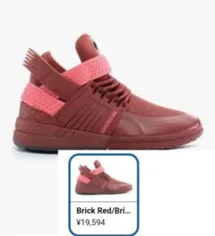SUPRA Brick Red/Pink ハイカットスニーカー