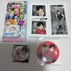 ハイキュー 孤爪研磨 黒尾鉄朗 ミラー 鏡 シール