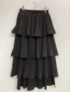 フリル付きプリーツロングスカート【セール中❗️】