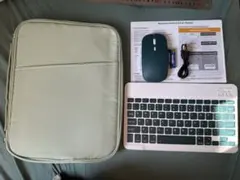 iPad用Bluetoothキーボードとマウス、ケース付き