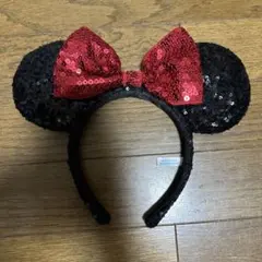 ディズニー ミニーマウス スパンコール カチューシャ