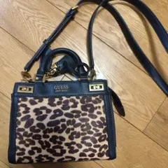 ケンゾーKENZOバニティトランクショルダーバッグレオパードハラコ 