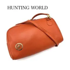 HUNTING WORLD 本革 ゴールド金具 ショルダーバッグのサムネイル