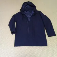 UNIQLO フード付きダウンジャケット ネイビー