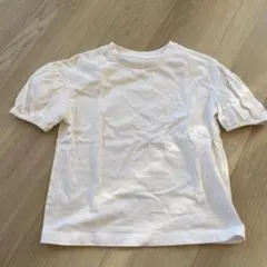 ホワイト パフスリーブ Tシャツ サイズ140 GU