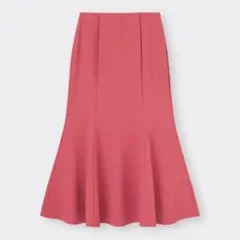 ジーユー　カットソーマーメイドロングスカート　S フェミニン　上品　細見え　美脚