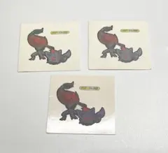 ポケモンパン　デコキャラシール　ゾロア　ゾロアーク　3枚セット